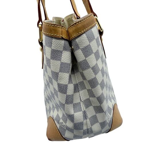 Louis Vuitton Damier Azur Hampstead MM Tote  Comes with  (COA) ✨ - Picture 8 of 15